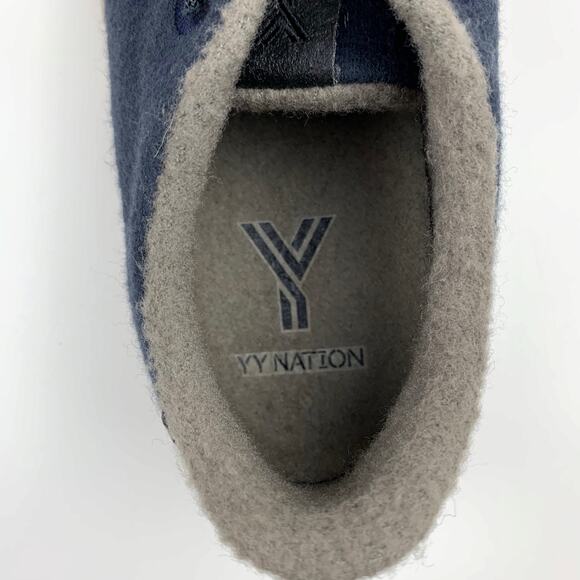 YY Nation Cirro Merino Wool Sneakers Blue Cream Casual Comfort Mens 7.5 Womens 9 - Picture 5 of 11